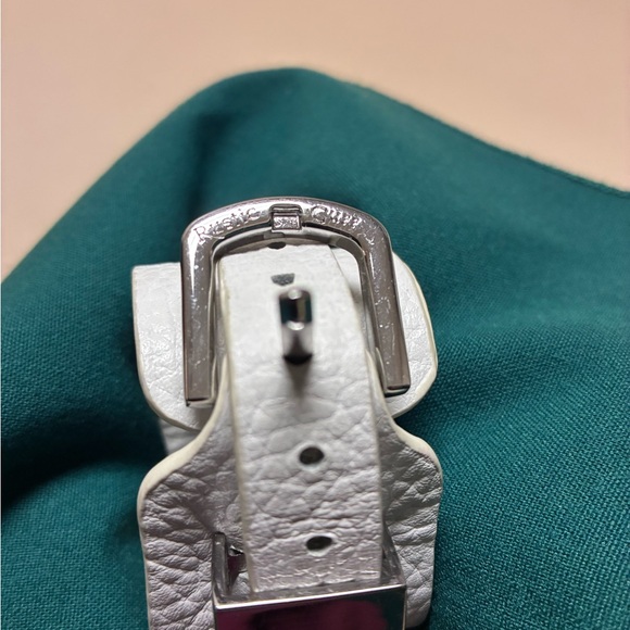 Rustic Cuff White and Silver Bracelet - Picture 6 of 13